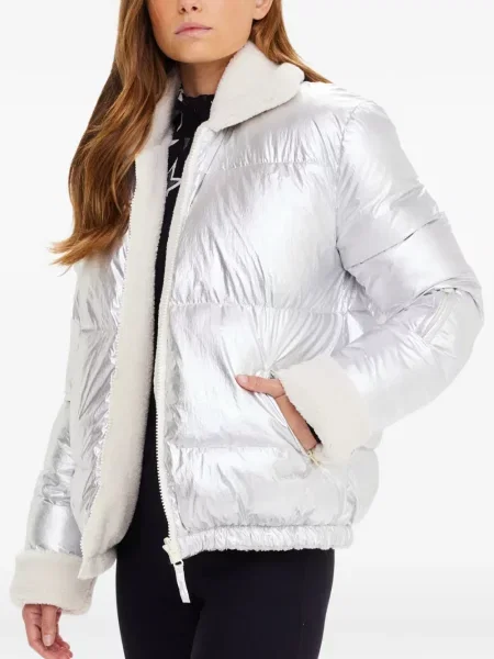 Geacă cu puf The Upside argintiu