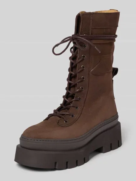 Copenhagen Shoes Obuwie Kobieta 36 EU Skóra Sznurowane botki do połowy łydki brązowy