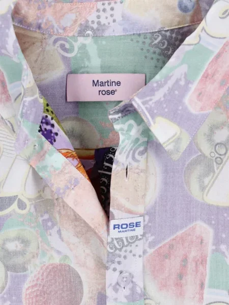 Lung cămașă Martine Rose cu imagine violet