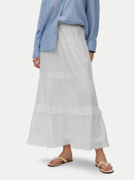 VERO MODA Fustă VMSANDY' alb