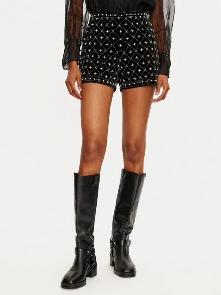 Pantaloni scurți Twinset negru
