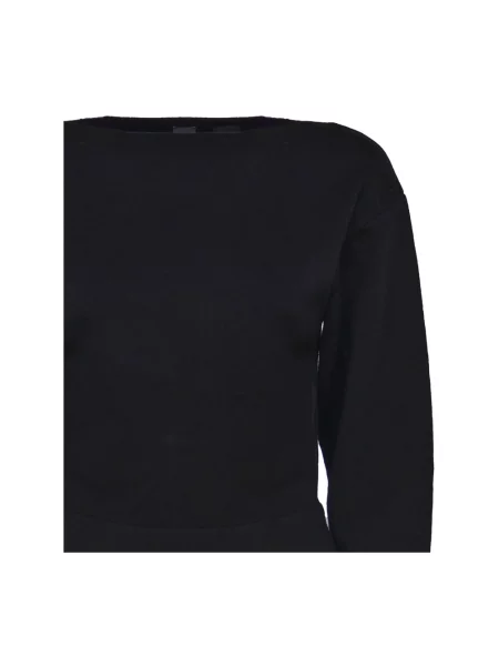 Sweter Pinko z dekoltem w łódkę czarny