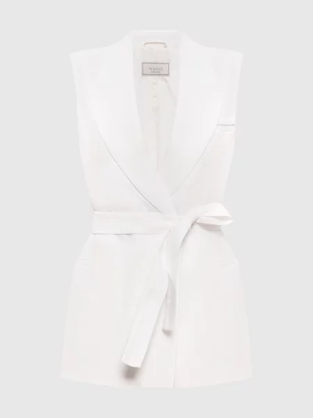 Жилет з льону з Peserico білий