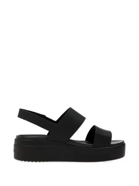 Сандали Crocs на платформе черно