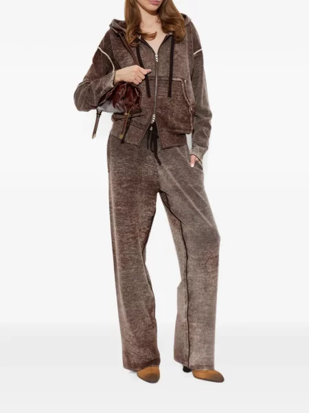 Pantaloni Diesel cu cordon maro