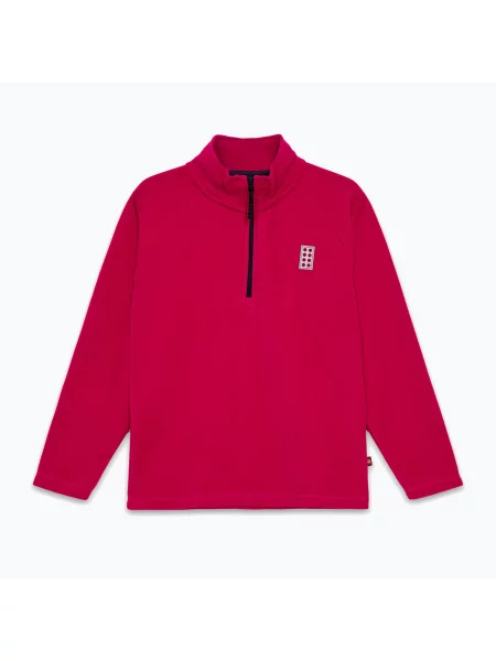 Bluza polarowa dziecięca LEGO Lwsinclair dark pink różowy