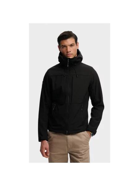 Kurtka z kapturem Superdry Trekker Softshell S czarny