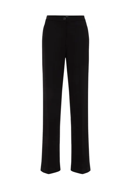 WE Fashion Pantaloni cu dungă negru