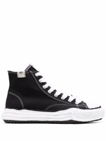 Sneakerși Maison Mihara Yasuhiro cu șireturi din dantelă negru