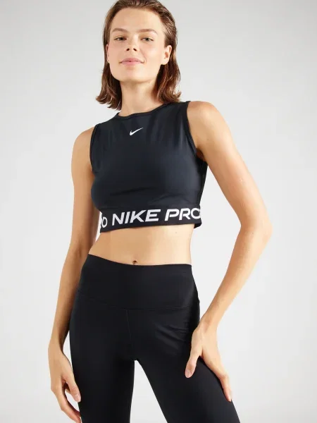 NIKE Sport top PRO negru alb