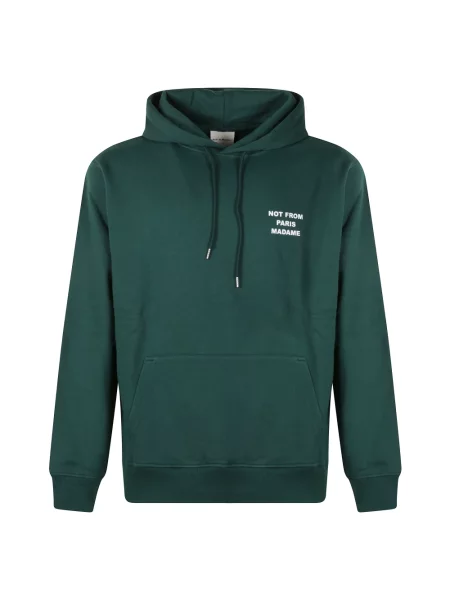 Bluza z kapturem Drole De Monsieur z kapturem zielona