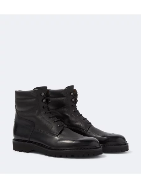 Botine John Lobb din piele negru