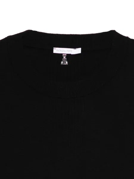 Sweter Patrizia Pepe wełniany czarny