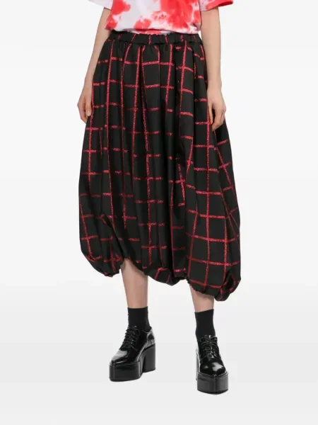 Pantaloni Comme Des Garçons în carouri negru