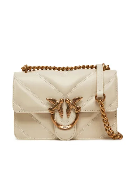 Geanta crossbody Pinko din piele bej