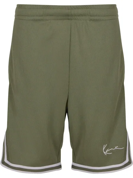 Karl Kani Pantaloni oliv alb