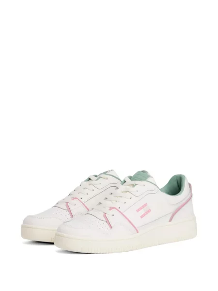 Sneakerși Tommy Hilfiger cu autograf alb