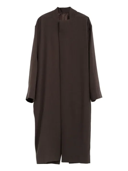 Długi płaszcz Rick Owens brązowy