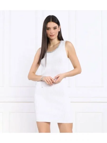 Silvian Heach Rochie GUILTY alb