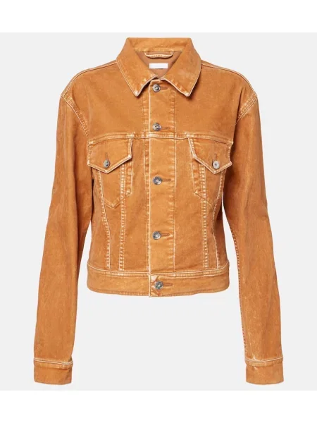 Kurtka jeansowa Rabanne brązowa