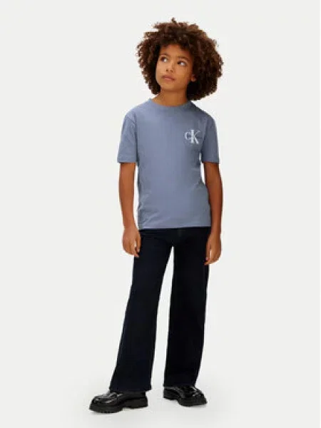 Dětské tričko Calvin Klein Jeans modré