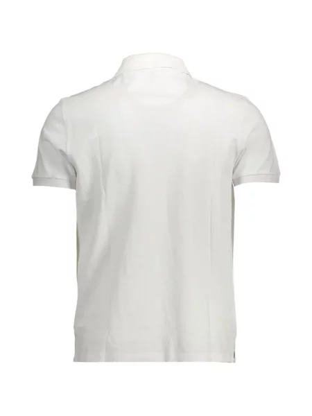 Tricou polo North Sails cu broderie alb
