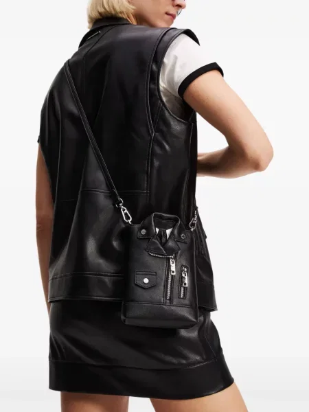 Torebka crossbody Karl Lagerfeld skórzana czarna