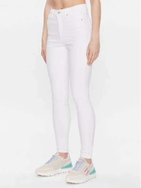 Tommy Jeans Blugi Sylvia Skinny Fit alb