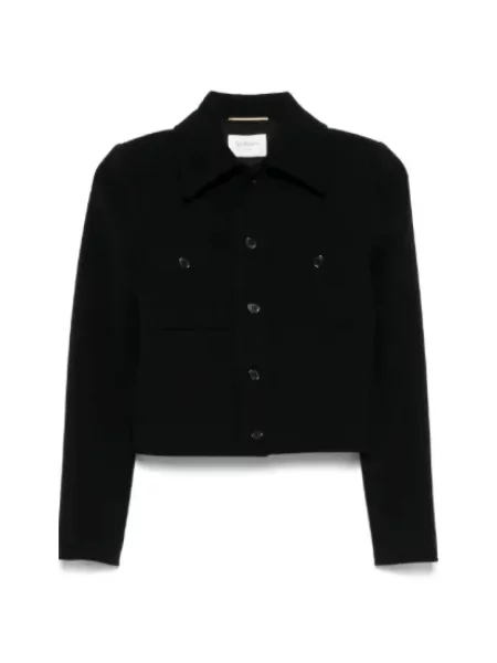 Krótka koszula Saint Laurent czarna