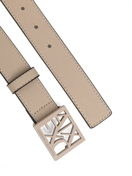 Curea Armani Exchange cu cataramă cu autograf