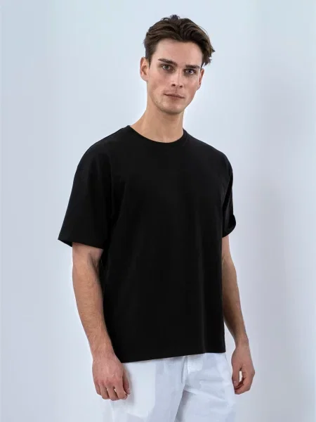 TEESHOPPEN Cămașă T-shirts negru