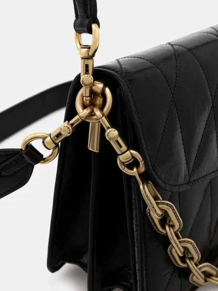 Кожаная сумка Coach черная