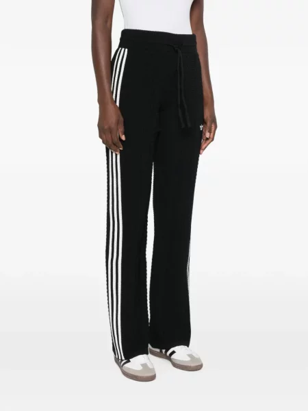 Balerini Adidas alergare cu cordon tricotate negru