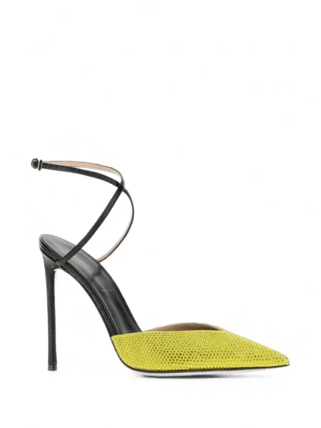 Pantofi cu toc Tom Ford din piele galben
