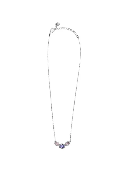 Naszyjnik Swarovski szary