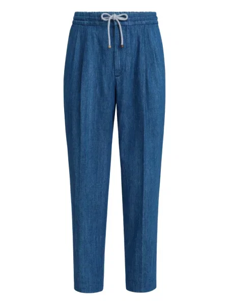 Pantaloni Brunello Cucinelli albastru