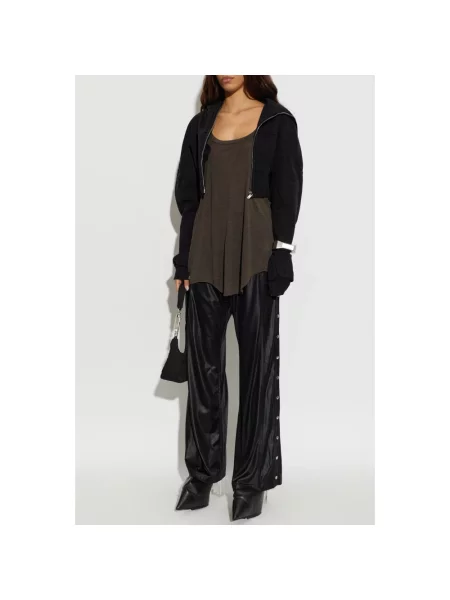 Bluza z kapturem Rick Owens czarna