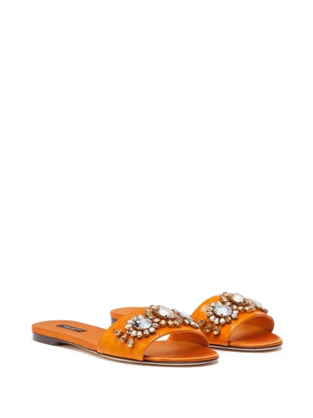 Sandale Dolce & Gabbana din piele portocaliu
