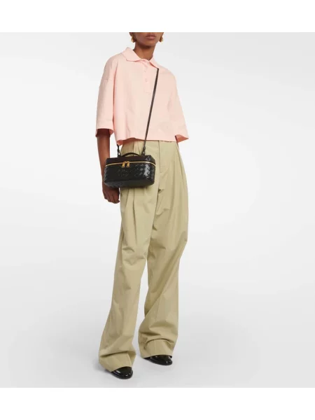 Geanta de piele Bottega Veneta din piele negru