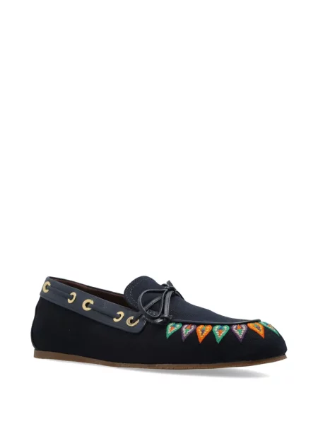 Sneakerși Etro cu broderie albastru
