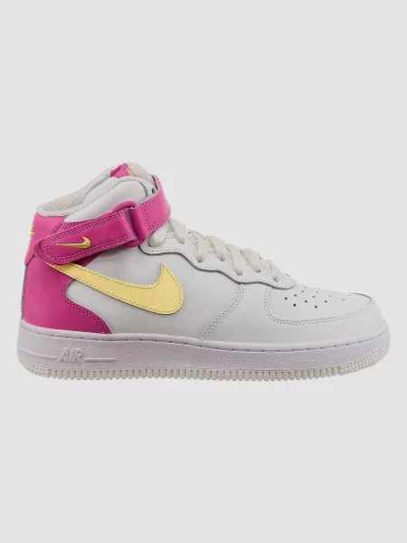Кожаные кроссовки Nike Air Force 1 белые