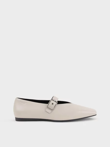 Кожаные балетки Vagabond белые