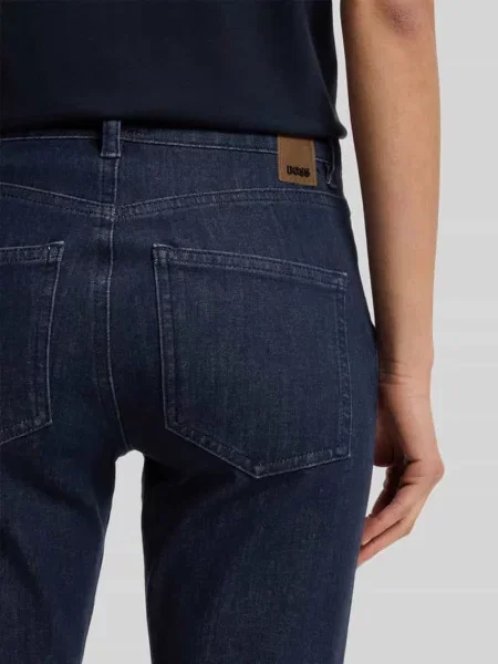 Spodnie jeansowe regular bootcut z mieszanki bawełny z dodatkiem model KICK FLARE' Boss granatowe