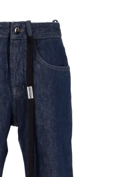 Blugi Ann Demeulemeester cu 5 buzunare albastru