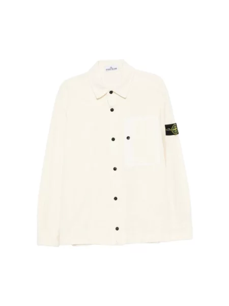 Koszula Stone Island z kamieniami beżowa
