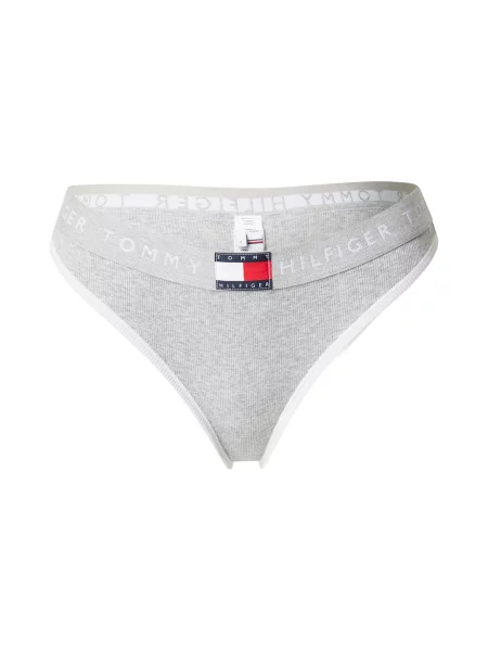 Tommy Hilfiger Underwear Tanga albastru marin sângeriu / alb gri
