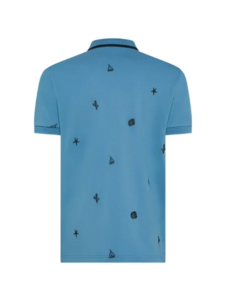 Polo Sun68 με κέντημα μπλε