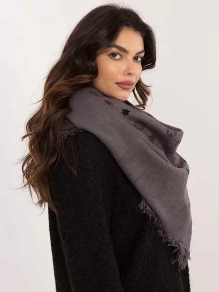 Fular Fashionhunters cu imagine negru