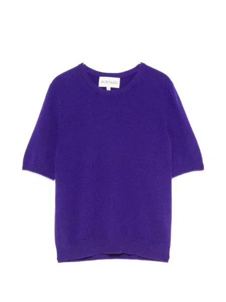 Scurt top Bompard din cașmir violet