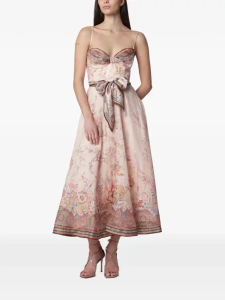 Rochie midi Zimmermann roz